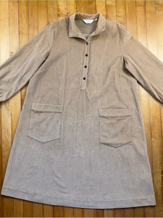 Toast Dresses & Skirts - TOAST Corduroy Shirt Dress Beige Size 16